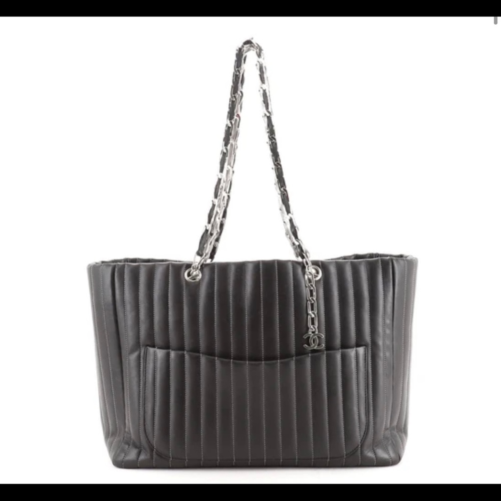 Chanel Mademoiselle Tote Vertical Quilt Bag